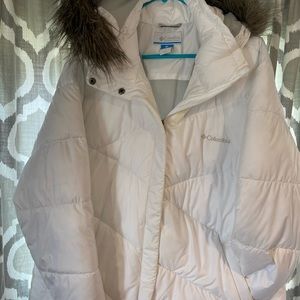 White Columbia coat